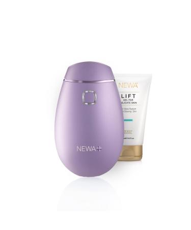 NEWA RF Wrinkle Reduction Device (Wireless) - Skincare tool for facial tightening. Boosts collagen reduces wrinkles. With 1 month gel supply. NEWA Plus Lavender.