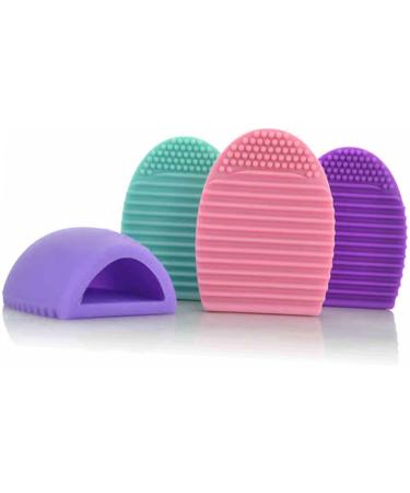 Ipetboom Makeup Sponge Cleaner Makeup Brush Cleaner Mat Brush Cleaning Pads Make up Kit Silicone Cosmetic Brush Egg Cleanser Limpiador De Brochas De Maquillaje Makeup Egg Travel Tool Mini medium Black - Buy Online on GoSupps.com