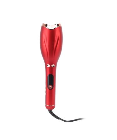Hair Curler Hair Curling Iron LED Display Fast Heating Automatic Curling Iron Wand for Beginners Red 110 240V AU Plug 37 * 12 * 9CM Hair Care and Styling (US Plug)