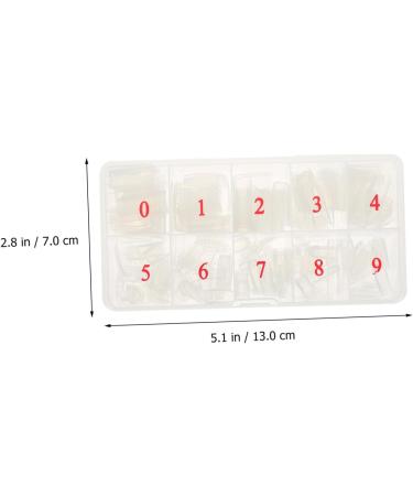 minkissy French Manicure Kit 3 Sets Nail Set Major Plastic Nail Hallow - Buy Online on GoSupps.com