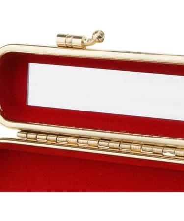Stylish Lipstick Box with Mirror & Snap Fastener - Multiple Colors Available - Buy Online on GoSupps.com