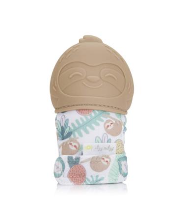 Itzy Ritzy Itzy Mitt Food Grade Silicone Teether 3+ Months Sloth 1 Teether