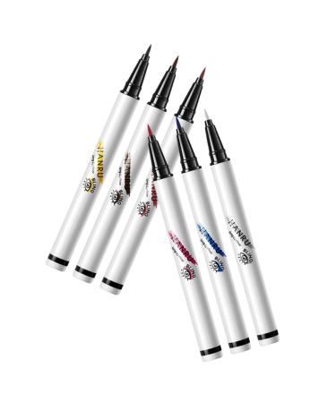 SOESFOUFU 6pcs Eyeliner Pen for Women Eyeliner Stencils Pink Eyeliner Red Eyeliner Cosmetics Abs Miss Girl