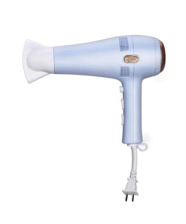 2200W Hair Dryer Professional Salon Hairdryer with Nozzle 3 Heat & 2 Speed Setting and Cool Shot Button DC Motor Ionic Conditioning to Protect Hair and Increase Shine Quick Storage Wire Button Blue