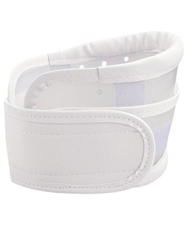 BeatifuFu keeping collar for neck exhaust keeping holder for men neck support keeping bandage for men collar cervical vertebrae PVC solid bracket white breathable 58x8cm white