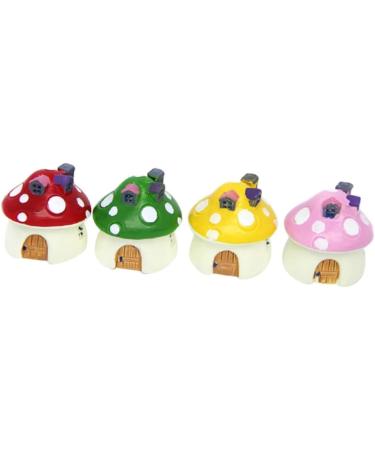 Toddmomy 4pcs Mushroom House Plant Pot Decorations Accessories Fairy Garden Mini As Shown Medium - Buy Online on GoSupps.com