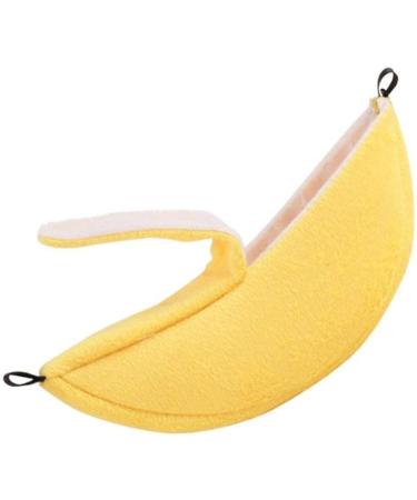 Banana Hamster Bed House Hammock Small Animal Warm Bed House Cage Nest Hamster Accessories for Sugar Glider Hamster Small Bird Pet - Buy Online on GoSupps.com
