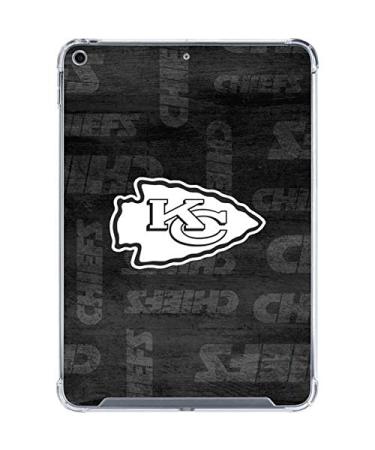 Skinit Clear Tablet Case Compatible with iPad 10.2in (2019-21) - Officially Licensed NFL Kansas City Chiefs Black & White Design