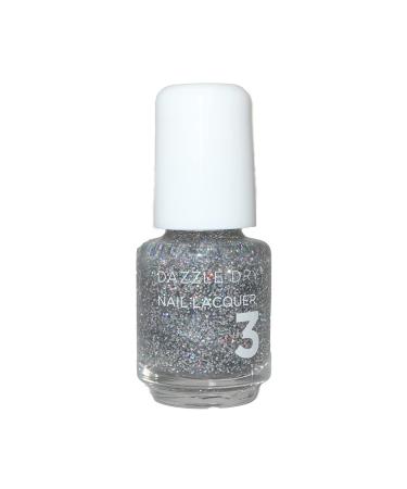 Dazzle Dry Nail Mini Lacquer (Step 3) - Diamond - A holographic micro-glitter in a clear base. Sheer glitter. (0.17 fl oz) - Buy Online on GoSupps.com