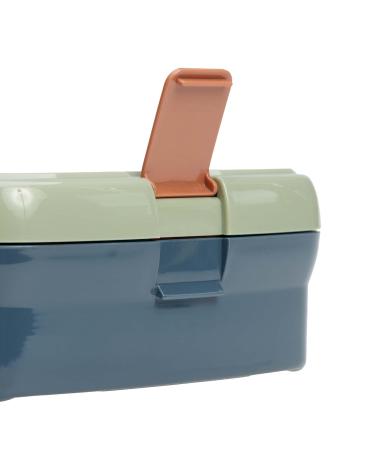 L SSIG Children's Lunch Box with Removable Dividers | BPA-Free & Happy Prints - Blue | International Shipping Available - Buy Online on GoSupps.com