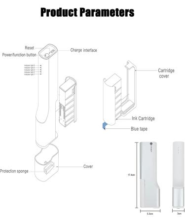Portable Edible Inkjet Pen Portable Food Printer Logo and Pattern Print Mini Coffee Printer Latte Art Printer for Coffee Cake Cookies Bread Macaron Chocolate DIY Decoration - Buy Online on GoSupps.com