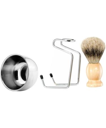 Frcolor 3-Piece Shaving Tools Set for Men | Bamboo Beard Care Kit with Soap Cup Razor Shear & Brush | Ideal Grooming Accessories - Buy Online on GoSupps.com