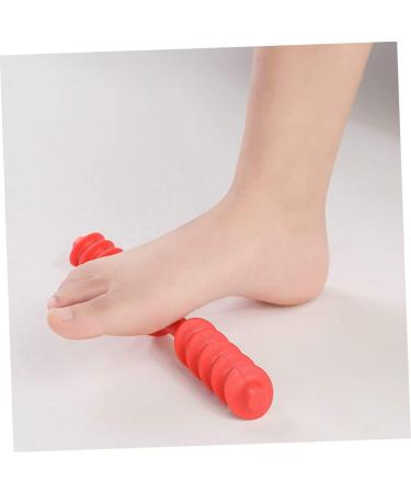 Lurrose Leg Roll Massage Device - Heel Spur & Plantar Fasciitis Relief - Foot Roller for Yoga & Deep Tissue Massage (23.5x3.5cm Red) - Buy Online on GoSupps.com