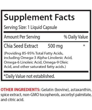 Chia extract - CHIA SEED OIL EXTRACT - Glossy finish Deep hydration Non-greasy finish Smooth texture Pure hydration Soft skin Hair smoothness Hydration booster 3 Bottle 180 Capsules - Buy Online on GoSupps.com