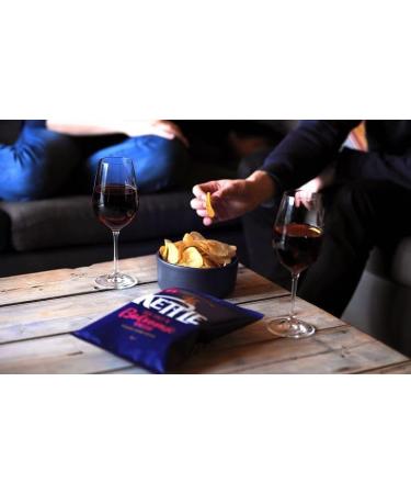 Kettle Chips Sea Salt & Balsamic Vinegar of Modena Sharing Crisps 130g Hand Cooked in Norfolk. Absolutely Nothing Artificial. British Potatoes. Gluten-Free. Suitable for Vegans. - Buy Online on GoSupps.com