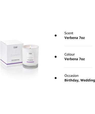 Luxury Scented Candles - Verbena | Natural Wax Blend | 45 Hours Burn Time | Hotel Collection | The Copenhagen Company - Buy Online on GoSupps.com