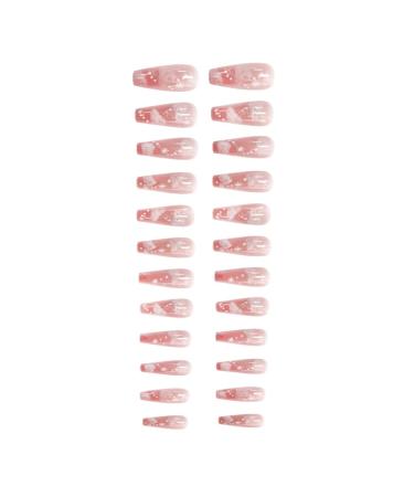 LALAFINA Cloud Nail Stickers French Nail Sticker Stickers for Nails Nail Art Sticker Nail Stickers for Nail Art Stickers Waterproof Press on Nails Long False Nails Artificial Decorate Abs