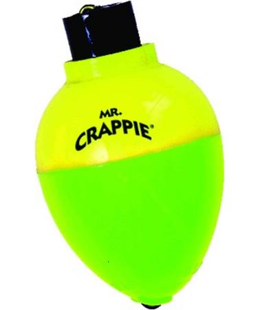 Mr. Crappie RP78P-3YG Rattlin Round and Pear Floats, 7/8-Inch, 3-Pack, Yellow/Green