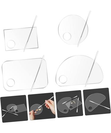  BIUDECO High-Quality Acrylic Makeup Mixing Tray Versatile Foundation Tray for Liquid Foundation and Eyeshadow - Buy Online on GoSupps.com