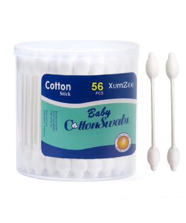 224pcs Baby Safety Cotton Swabs with Large Tips (4 packs of 56 ct) 100% Chemical-Free Gentle Baby Qtips Hypoallergenic Safety Swabs for Newborn Babies Toddler Kids and Even Adults - Buy Online on GoSupps.com