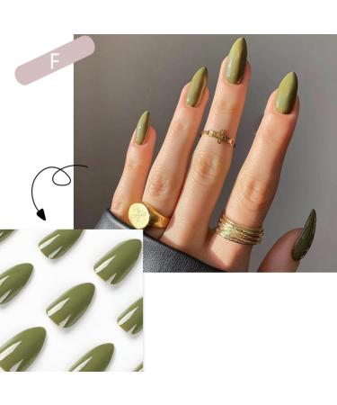 French Solid Color False Nails Detachable Full Cover False Nail Wearable Press on Nails DIY Manicure Decoration Gift - Buy Online on GoSupps.com