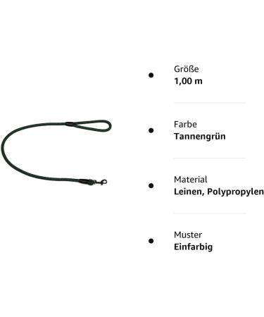 Buy Basic 10mm Rope Leash with Hand Loop - 27 Colors & 7 Lengths | 1.00m Fir Green | International Shipping - Buy Online on GoSupps.com