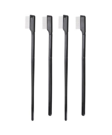 4pcs Eyelash Comb Mascara Comb Eyebrow Brush with Comb Mutitool Multifunction Eyebrow Brush Mascara Tool Multi-function Eyebrow Brush Eyelash Grooming Acrylic Makeup Brush Portable