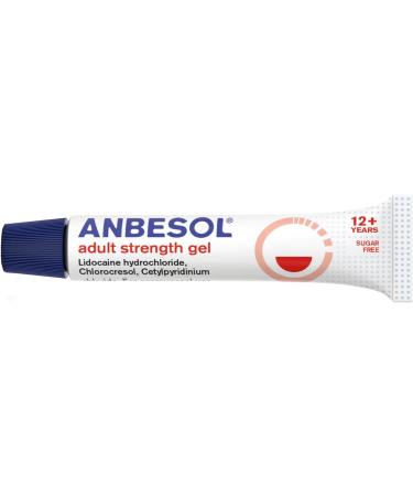 Anbesol Adult Strength Gel 10g - Effective Oral Pain Relief for Mouth Ulcers & Denture Irritation - Buy Online on GoSupps.com
