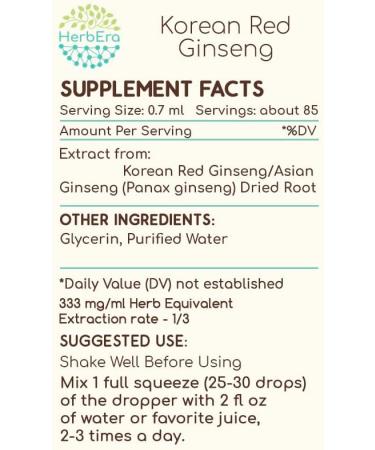 Korean Red Ginseng B60 Alcohol-Free Herbal Extract Tincture, Wildcrafted Korean Red Ginseng (Asian Ginseng, Panax Ginseng) Dried Root (2 fl oz) 2 Fl Oz (Pack of 1) - Buy Online on GoSupps.com