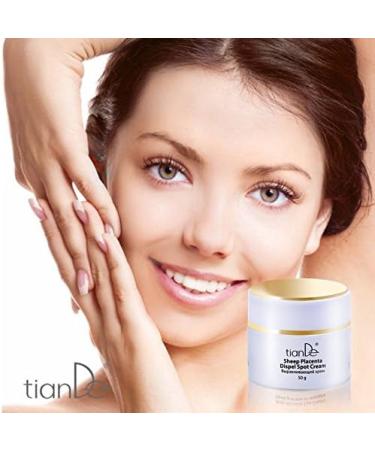 Spot-Removing Facial Cream with Placenta Extract 10302 TianDe Weight: 50 g Helps reducing pigmentation evens out perfect skin tone and texture - Buy Online on GoSupps.com