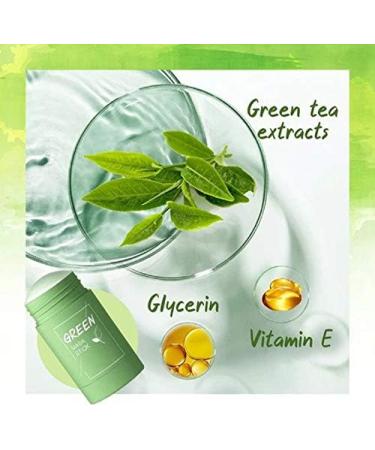 Chilits Skin Care Mask Set Green Tea Mask Stick with Coral Fleece Bunny Headband Face Moisturizes Oil Control Deep Clean Pore Green Tea Purifying Clay Stick Mask for All Skin Types Men Women - Buy Online on GoSupps.com