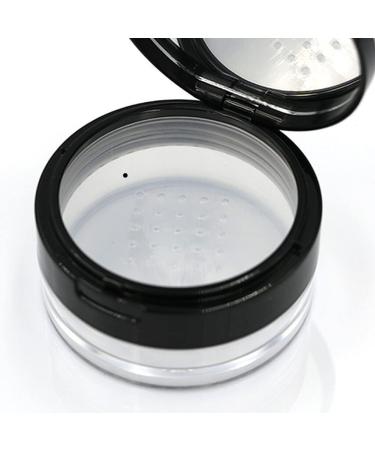 miduoidn Powder Box Empty Case Makeup Tool Exquisite Multifunctional Lid Dustproof Pink Multicolored Sweet Gift Compact Size Black - Buy Online on GoSupps.com