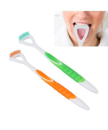 Buy Anggrek Tongue Scraper - Flexible Plastic Oral Hygiene Tool with Long Handle (Green) for Effective Tongue Cleaning - International Shipping Available - Buy Online on GoSupps.com