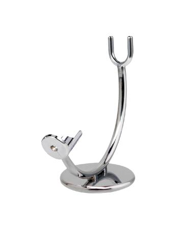Curved Polished Shaving Stand Set - 5 Piece Argent - Premium Grooming Essentials for Men - Buy Online on GoSupps.com