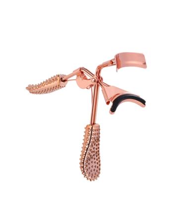 Housoutil Eyelash Holder Eyelash Curler Makeup Eyelashories Mini Eyelashories Anti-Skid Handle Eyelashories Makeup Accessories Rose Gold Non-Slip 10*3.5cm