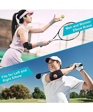Elbow Brace 1 Women & Men Elbow Brace for Sprain Arthritis Post-Injury Rehabilitation Adjustable Neoprene Compression Elbow Brace - Buy Online on GoSupps.com