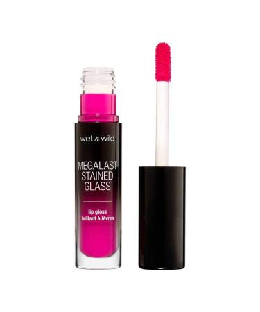 Wet N Wild Lipgloss Megalast Stained Glass Lip Gloss with shiny lip colors Kiss My Glass 1 piece