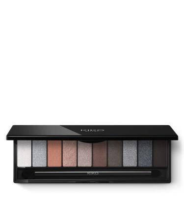 KIKO Milano Soft Nude Eyeshadow Palette 03 | Eyeshadow Palette With 10 Shades Of Various Finishes. Double-Ended Applicator Included Cool Shades