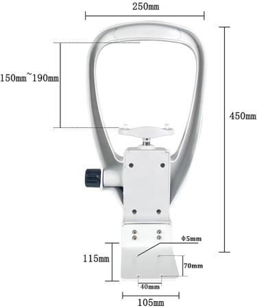 Cymyyds Optical Instrument Chin Support Set | Forehead Bracketing for Automatic Refractometers | Optometry Accessories for Visual Training - Buy Online on GoSupps.com