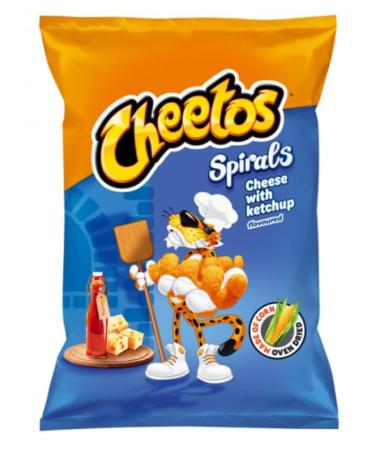 Cheetos Spirals Cheese Ketchup Flavoured Puffs 145g (Pack of 3) By Mazovia Brands
