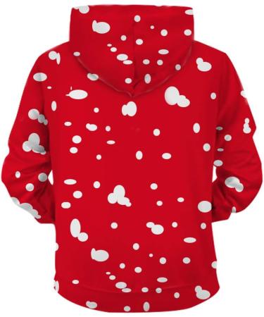 Bigfanshu Womens Dresses Fashionable Round Tie Cap Printed Christmas Pullover Blouses Red - Buy Online on GoSupps.com