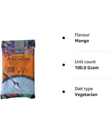 Natco Amchoor (Mango Powder) 100g Refill - Authentic Indian Spice for Cooking - Buy Online on GoSupps.com