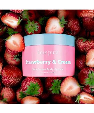 Ame Pure Body Moisturiser - Dry Skin Moisturiser For Healthy Glowing Skin - Body Moisturiser Women Love - 200 ml Moisturiser For Dry Skin - Feel Comfortable Again Without The Dryness and Roughness! Strawberry & Cream - Buy Online on GoSupps.com