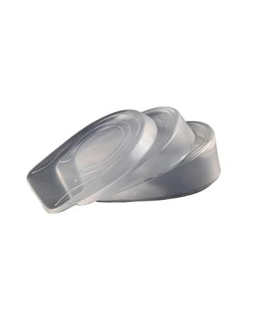 3cm 2cm 1cm Women Men Silicone Gel Height Increase Insoles Heel Lifting Pads Invisible Elastic Shoe Cushion(Men2cm)