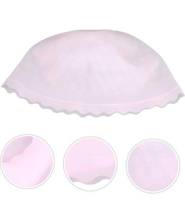 Housoutil Silicone Highlighter Cap Salon Silicone Cap Crochet Hook for Hair Highlight Cap for Hair Highlight Hair Cap Salon Hair Highlight Hat Salon Hair Cap Dye Translucent Pink Silica Gel - Buy Online on GoSupps.com