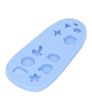 Soft Silicone Baby Teething Toy - Slipper Shaped Design, Textured Patterns, Blue Color - Buy Online on GoSupps.com