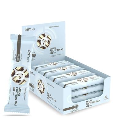Qnt | Milkii Protein Bar Box (12x60g) | Protein bars | Protein and low sugar - Chocolate Coconut