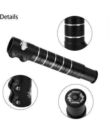 LITEONE Bike Stem Riser Extender - Aluminium Alloy, Adjustable, Black - for Mountain, Road, MTB, BMX, Fixie - Buy Online on GoSupps.com