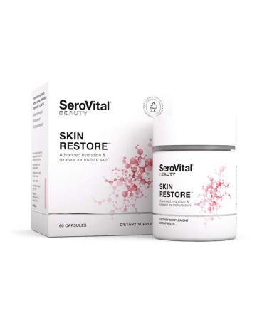 SeroVital Skin Restore, Healthy Skin Supplement with Ceramides and Hyaluronic Acid, 60 Count