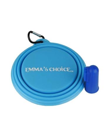 Emma's Choice New Food Grade Collapsible Pet Bowl with Convenient Pet Tooth Brush and Caribiner